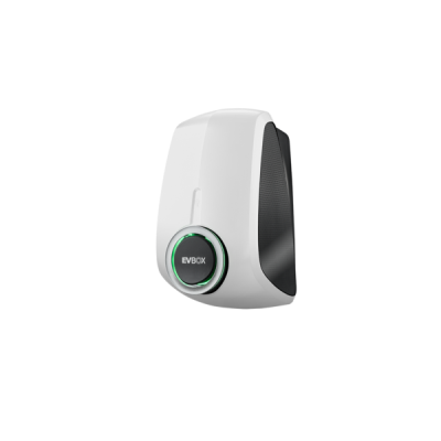 EVBox Elvi EV Charge Point 22kW - Three Phase with WiFi & Single Socket - White