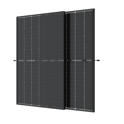Trina Solar 425W N-type Dual Glass Transparent Mono BiFacial Solar Module - Full Black