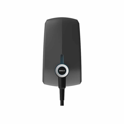 EVBox Elvi EV Charge Point 7.4kW - Single Phase with WiFi & 6m Cable - Black