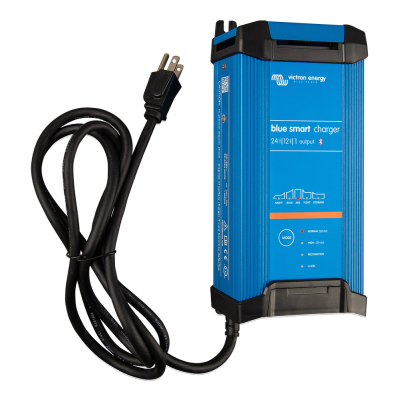 Victron Blue Smart IP22 Battery Charger 24V/16A/120V 1 Output with NEMA 5-15 Socket