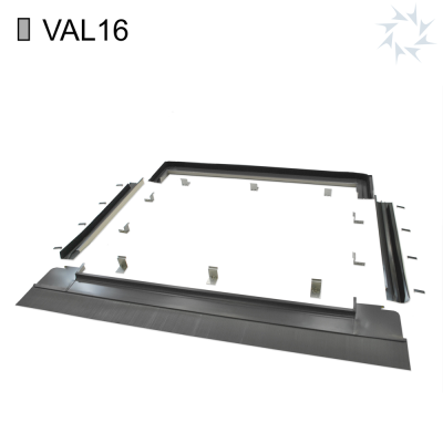 Viridian Clearline Fusion F16 Landscape Roofing Kit - Single Panel Flashing
