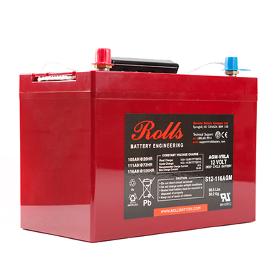 Rolls RB-S12-116AGM - Deep Cycle VRLA battery