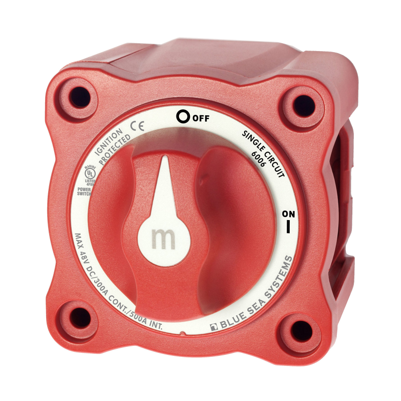 Blue Sea Systems 6006M 48V Battery Switch In Red CCL Components