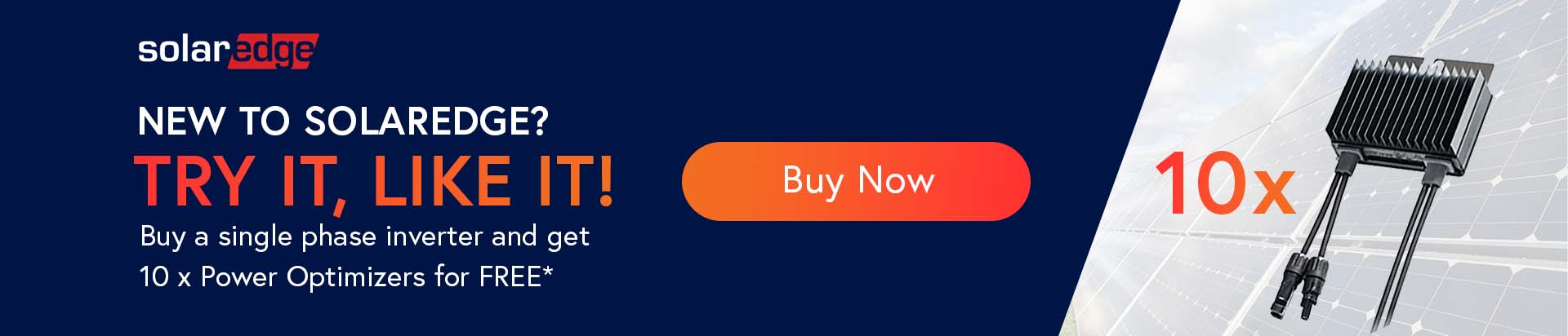 Get 10 SolarEdge Power Optimizers for FREE