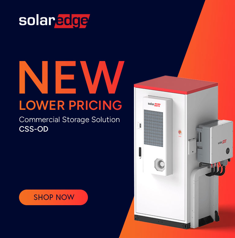 Lower pricing on SolarEdge commercial storage
