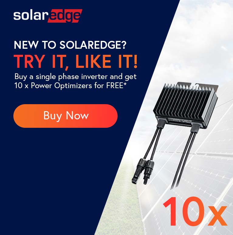 Get 10 SolarEdge Power Optimizers for FREE