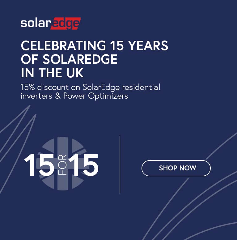 Save 15% on SolarEdge Residential inverters